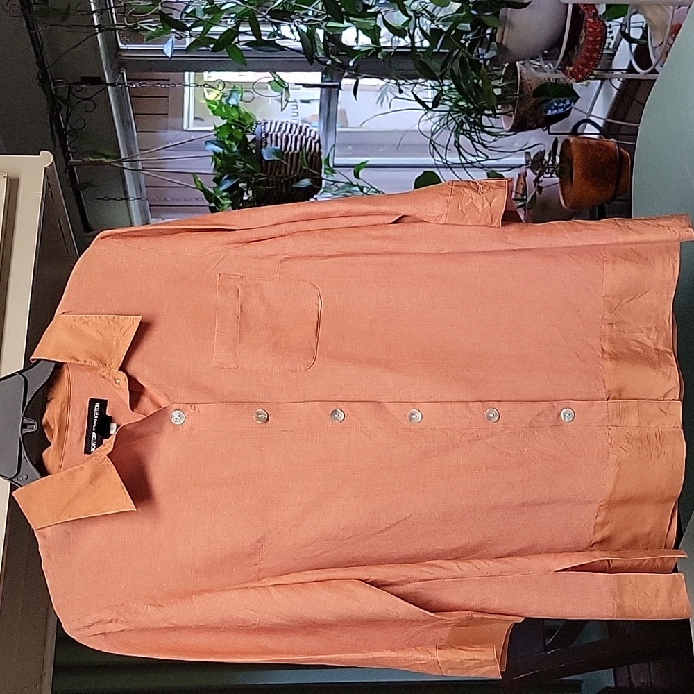Norton McNaughton linen button down shirt